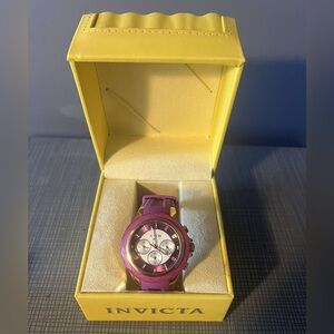 Invicta Angel Purple and Gold Watch
